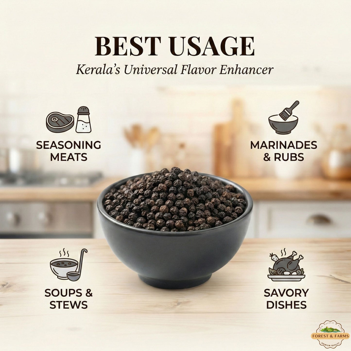 Kerala's Whole Black Pepper (Kali Mirch)