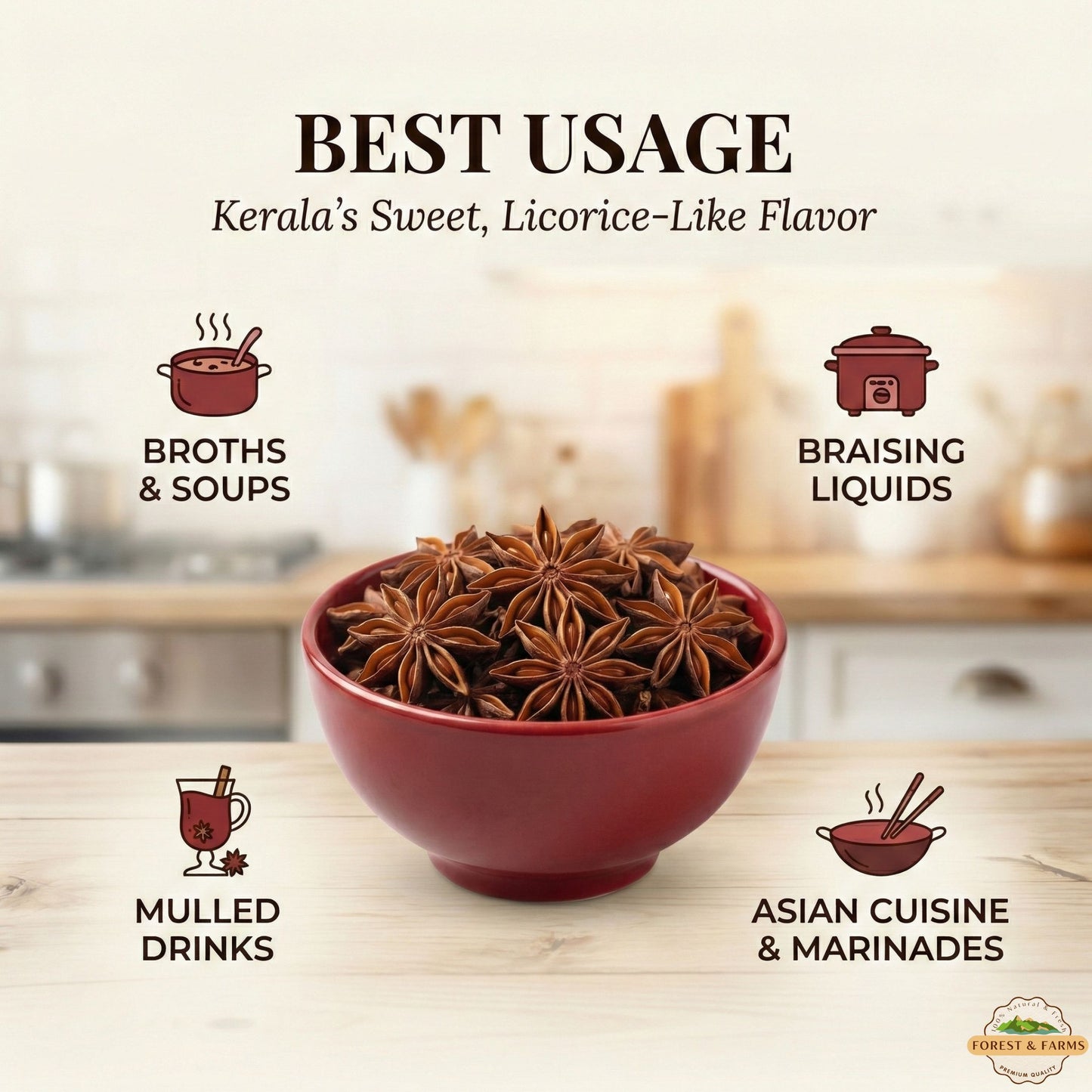 Kerala's Whole Star Anise (Chakra Phool)