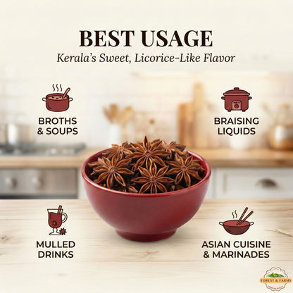 Kerala's Whole Star Anise (Chakra Phool)