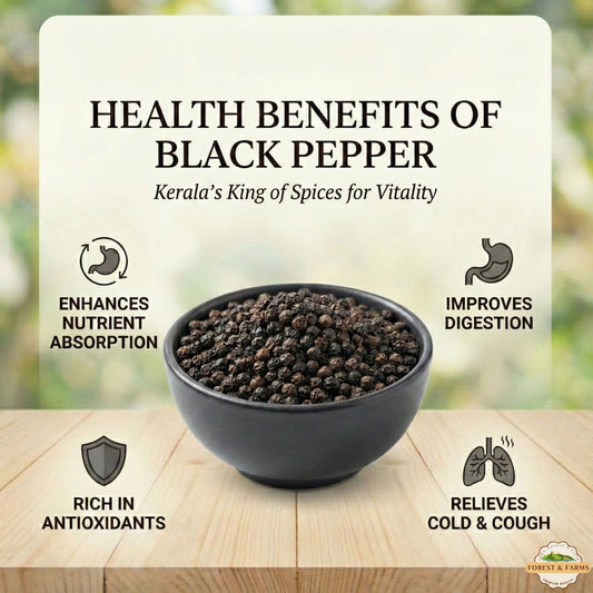 Kerala's Whole Black Pepper (Kali Mirch)