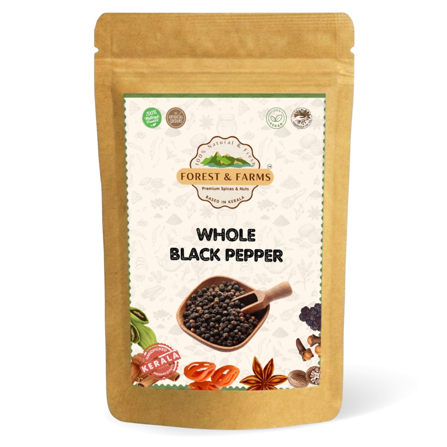 Kerala Whole Black Pepper (Kali Mirch)